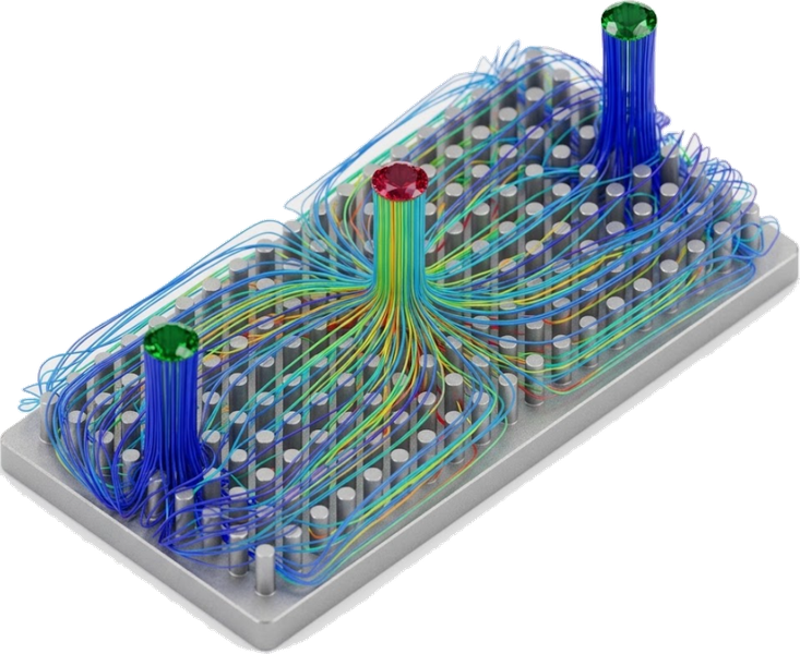 Cold Plate: The cold-plate flow visualization supplied as this dataset’s cover image.